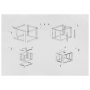 Rack Cerrado 2U a 15U Linkmade RK09-6LD RK09-6LD LINKMADE 60cm-Fondo 9U Gabinete Rack Pared Negro Desarmado inc-M6-2U