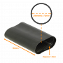 Empalme/ Mufa/ Mang FIBRA RTN72 RTN72 72mm 16cm 2mm Negro Termo Contractil Termoretractil Rigido para Mufa