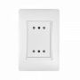 Enchufe Mural / Tapa BTICINO PU1213 PU1213 BTICINO LUZICA Toma Doble 2-2P+T 10A 250V Blanco 2-ENCHUFES-10A