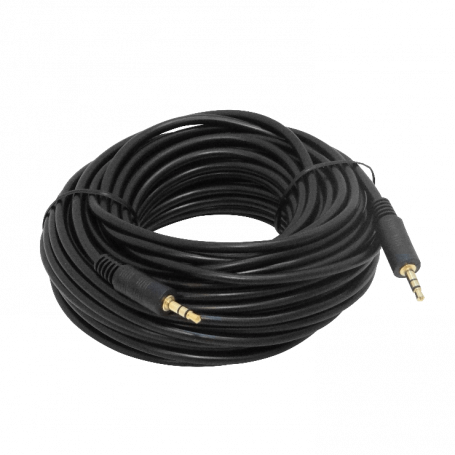 Cable Audio Video GENERICO AUDIO-15M AUDIO-15M 3,5mm-MM Macho-Macho 15mt Cable Audio Plug-Plug Phone-1/8
