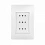 Enchufe Mural / Tapa BTICINO PU1313 PU1313 BTICINO LUZICA Toma Triple Armado 2-2P+T 10A 250V Blanco 3-ENCHUFES