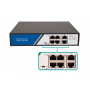 Switch no administrable POE OTRAS MARCAS POE-SWITCH-4 POE-SWITCH-4 Switch 4-100-PoE-af 2-100 100-40VAC 78W C13 ZX-G0402FN