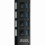 m/PCI/e USB RS232 OTRAS MARCAS HUB4-30 HUB4-30 HUB 4-Puertos USB3.0 1-AM 4-AH Switch Independiente inc-Cable USB