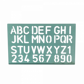 HDMI VGA HD SD TV PC OTRAS MARCAS NORMOG NORMOG Normografo Planilla Plastica Letras y Numeros 30mm 150x240x2mm