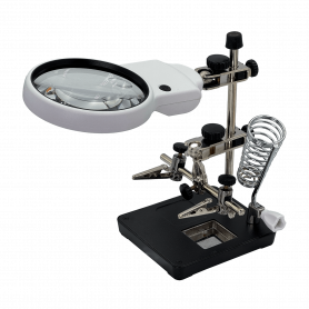 Herramientas GENERICO CAU-LUPA CAU-LUPA Tercera Mano Porta Soporte Cautin Lupa/3,5X /5,25X 3-Led Req-5V