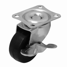 Accesorio Rack Otras Marcas RUEDE-2 RUEDE-2 Rueda 2-pulgadas c/Freno Giratoria Negro Soporta-25Kg 48x59x67mm