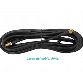 Antena/Cable Coaxial OTRAS MARCAS RM2RH-5 RM2RH-5 5mt RPSMA-Hembra RPSMA-Macho RG58 Cable Coaxial Negro 500cm