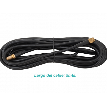 Antena/Cable Coaxial OTRAS MARCAS RM2RH-5 RM2RH-5 5mt RPSMA-Hembra RPSMA-Macho RG58 Cable Coaxial Negro 500cm
