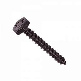 Tornillo / tuerca GENERICO YUF5-12 YUF5-12 100-unids. TORNILLO TIRAFONDO 3/16 X 1.1/2-pulgadas Negro