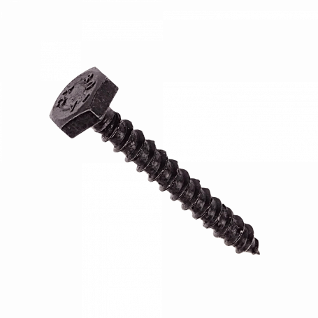 Tornillo / tuerca GENERICO YUF5-12 YUF5-12 100-unids. TORNILLO TIRAFONDO 3/16 X 1.1/2-pulgadas Negro