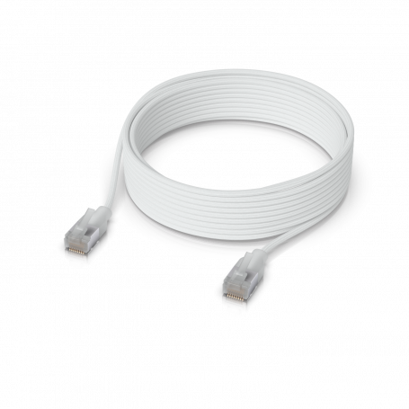 Cable Cat6A Ubiquiti WEPa-08 WEPa-08 UI 8mt Cable Etherlighting Blanco Cat6a UACC-CABLE-PATCH-EL-C6A-8M-W