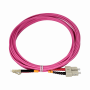 Jumper FIBRA JF4LC5 JF4LC5 LSZH 5mt LC-SC OM4 MultiModo MM Duplex Jumper Fibra 3.0mm 50/125um