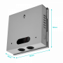 Transformador 12V OTRAS MARCAS F12-5T F12-5T 60W 12VDC 5A 4-Salida Gabinete-llave Piloto 100-240VAC Fuente Poder