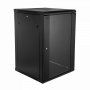 Rack Cerrado 18 a 45U LINKMADE RK18-6LD RK18-6LD LINKMADE 18U 60cm-Fondo Desarmado inc-2U-M6 Rack Gabinete Pared Negro