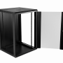 Rack Cerrado 18 a 45U LINKMADE RK18-6LD RK18-6LD LINKMADE 18U 60cm-Fondo Desarmado inc-2U-M6 Rack Gabinete Pared Negro