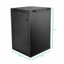 Rack Cerrado 18 a 45U LINKMADE RK18-6LD RK18-6LD LINKMADE 18U 60cm-Fondo Desarmado inc-2U-M6 Rack Gabinete Pared Negro