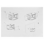 Rack Cerrado 18 a 45U LINKMADE RK18-6LD RK18-6LD LINKMADE 18U 60cm-Fondo Desarmado inc-2U-M6 Rack Gabinete Pared Negro