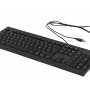 Teclado / Mouse OTRAS MARCAS WIRED-K WIRED-K KENSINGTON Teclado Cable-140cm Resistente Antiderrame Negro USB A2306A