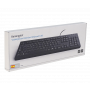 Teclado / Mouse OTRAS MARCAS WIRED-K WIRED-K KENSINGTON Teclado Cable-140cm Resistente Antiderrame Negro USB A2306A
