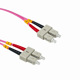 Jumper FIBRA JF4CC10 JF4CC10 LSZH 10mt SC-SC OM4 MultiModo MM Duplex Jumper Fibra 50/125um 3mm