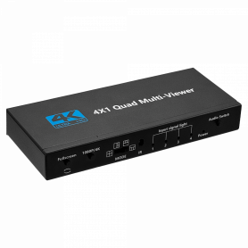 HDMI VGA HD SD TV PC GENERICO HDMI-4X1 HDMI-4X1 Splitter Multiplexor 1080p/4K 4-IN 1-OUT 5-HDMI-H USB-C inc-Control