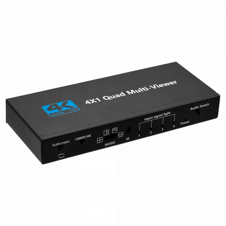 HDMI VGA HD SD TV PC GENERICO HDMI-4X1 HDMI-4X1 Splitter Multiplexor 1080p/4K 4-IN 1-OUT 5-HDMI-H USB-C inc-Control