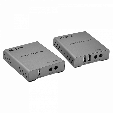 Cable / Extension HDMI Otras Marcas KVM-HU KVM-HU HDMI + 2xUSB 1080p Extension-UTP CAT5E/CAT6 60mts 1-Cable-RJ45 p/KVM
