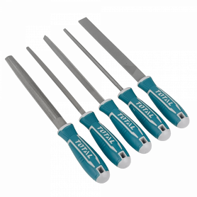 Herramientas TOTAL TOOLS LIMAS-TOTAL LIMAS-TOTAL TOTAL Set limas 5-piezas Acero T12 8-pulgadas 203mm THT918516