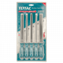 Herramientas TOTAL TOOLS LIMAS-TOTAL LIMAS-TOTAL TOTAL Set limas 5-piezas Acero T12 8-pulgadas 203mm THT918516