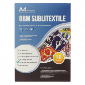 Insumo Estamp. Tela Otras Marcas STX-PA4 STX-PA4 OBM Satin Pearlescent 10-Hojas A4 210x297mm para estampado en tela
