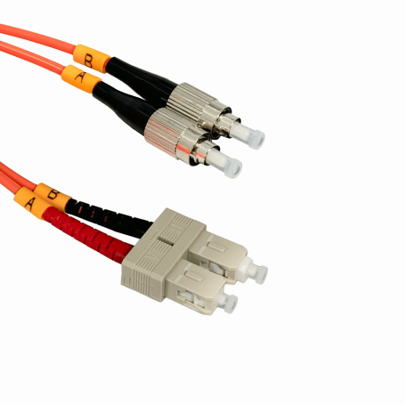 Jumper FIBRA JFMCF1 JFMCF1 1mt SC-FC OM1 MultiModo MM Duplex Jumper Fibra 62.5/125um LSZH