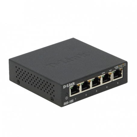 1000 no administrable D-LINK DGS-105 DGS-105 D-LINK Metalico 5-1000 Gigabit Switch no-Admin no-Rack Compacto