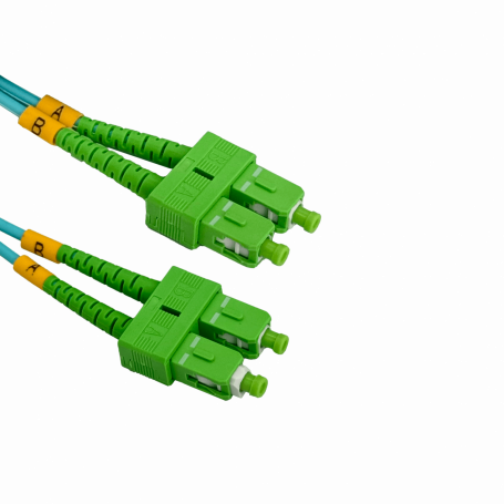 Jumper FIBRA JF3AA2 JF3AA2 2mt SC/APC-SC/APC OM3 Multimodo MM Duplex Jumper Fibra LSZH