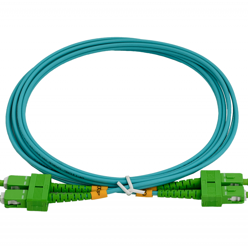 JF3AA2 2mt SC/APC-SC/APC OM3 Multimodo MM Duplex Jumper Fibra LSZH