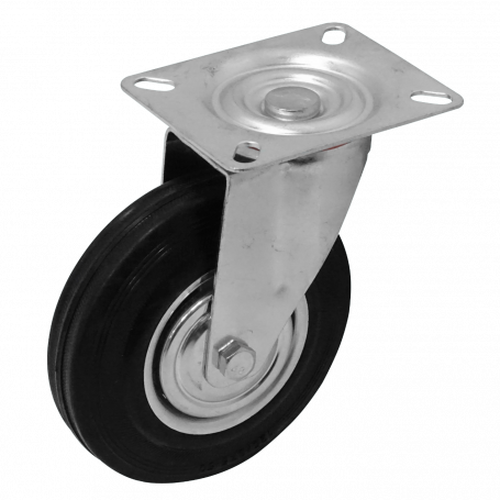 Accesorio Rack Otras Marcas RUEDO-5 RUEDO-5 Rueda 5-pulgadas Giratoria Negra Soporta-125Kg 82x100x155mm