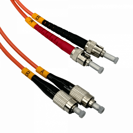 Jumper FIBRA JFMFT3 JFMFT3 3mt FC-ST OM1 Multimodo MM Duplex Jumper Fibra 62.5/125um LSZH