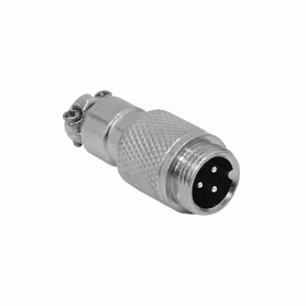 Conector Macho GENERICO GX12MV-3 GX12MV-3 3-pin Macho Volante Conector GX12 Soldable Aviacion