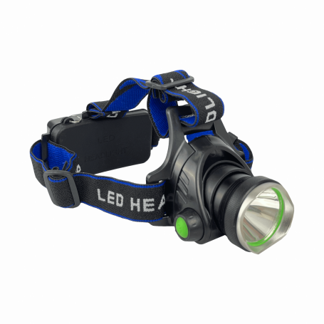 Iluminacion/control GENERICO LINTERNA-C LINTERNA-C Linterna 1-LED Cintillo p/Cabeza inc-Pila-18650 Litio Recargable