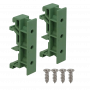 Switch/Accesorios GENERICO PCB-DIN PCB-DIN Verde 25mm Par Adaptadors Plasticos inc-torn Montaje Circuito Riel DIN
