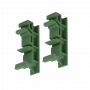 Switch/Accesorios GENERICO PCB-DIN PCB-DIN Verde 25mm Par Adaptadors Plasticos inc-torn Montaje Circuito Riel DIN