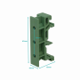 Switch/Accesorios GENERICO PCB-DIN PCB-DIN Verde 25mm Par Adaptadors Plasticos inc-torn Montaje Circuito Riel DIN