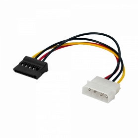 SATA / IDE GENERICO PSATAIDE PSATAIDE 1-MOLEX-M 1-SATA-H Cable de poder 15cm