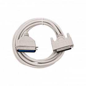 DB9 DE-09 / DB25 / CEN36 Otras Marcas DB25CEN363 DB25CEN363 Cable Paralelo 2,5mt p/Impresora DB25-Macho CEN36 Gris VW-1 Centr...