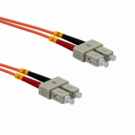 Jumper FIBRA JFMCC2 JFMCC2 2mt SC-SC OM1 MultiModo MM Duplex Jumper Fibra 62.5/125um 3mm LSZH
