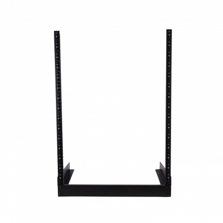 Bastidor abierto 12 a 45U GENERICO RK15-BL RK15-BL 15U Bastidor Simple Negro 2-Pilares 74cm-Altura 55x30 1,2mm Desarmado