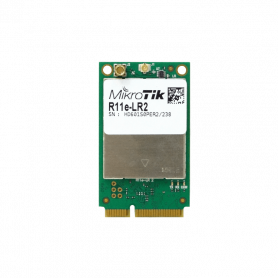m/PCI/e USB RS232 Mikrotik R11E-LR2 R11E-LR2 MIKROTIK 2,4GHz LoRaWAN LBT 1-u.FL 10dBm miniPCIe 2403-25-50-2479MHz