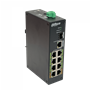 Industrial poe Dahua LR2110-8ET LR2110-8ET DAHUA Switch 8-100-Poe++af/at/bt 1-1000 1-SFP 120W-tot RielDin inc-54V