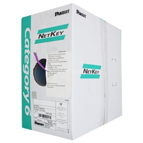 Unif. cat6 cobre Panduit PUL6004VL-FE Panduit PanNet CAT6 UTP LSZH 23AWG 305m Violeta