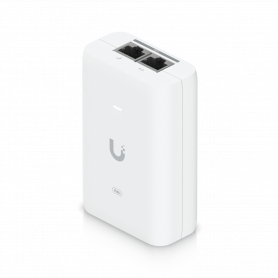 PoE 30-48V 802.3af Ubiquiti U-POE+30W U-POE+30W UBIQUITI 2,5Gbps 48VDC 30W Inyector PoE+ 0,65A 802.3at Cumple Norma