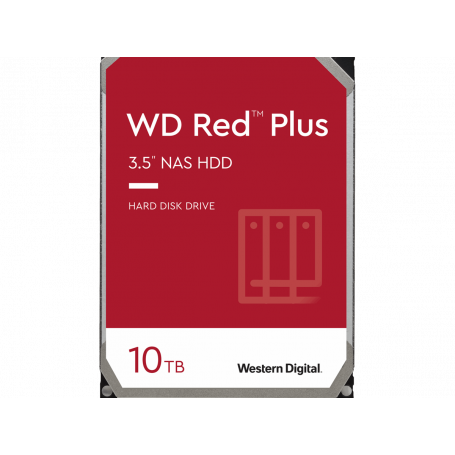 Discos Duros Western Digital WD100EFGX Western Digital WD Red Plus NAS Hard Drive - Internal hard drive - 10 TB - 3.5" - 7200...